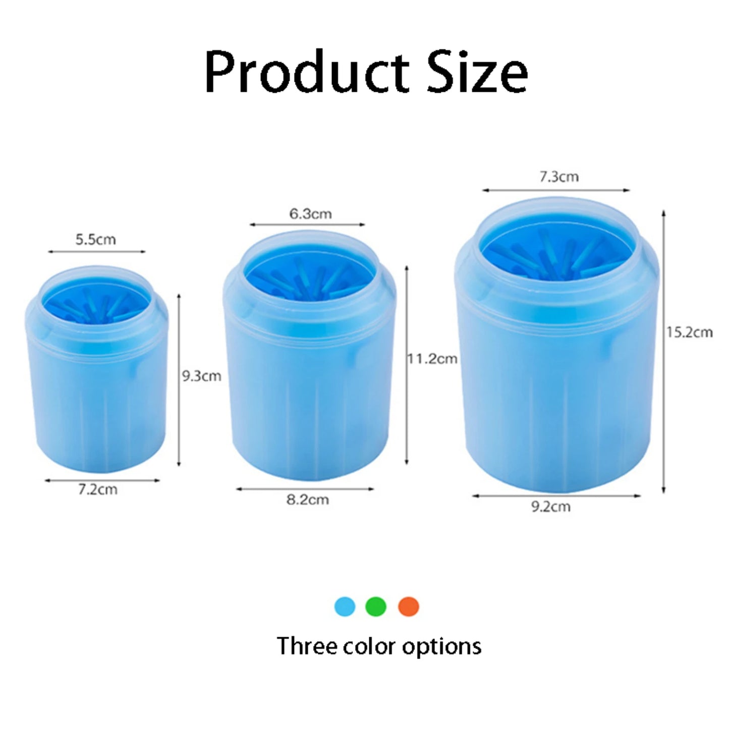 Portable Pet Foot Washer Cleaning Bucket Brush