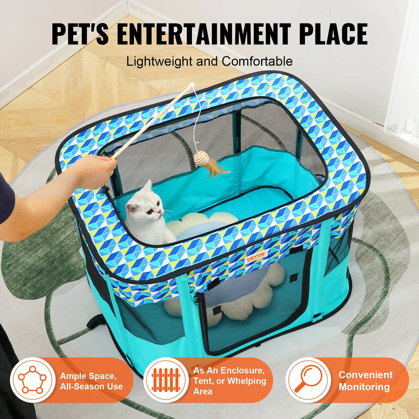 Pet Kennel Waterproof For Indoor Outdoor Camping