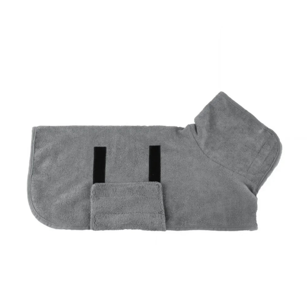 Pet Bathrobe Bath Towel Robe Absorbent Soft