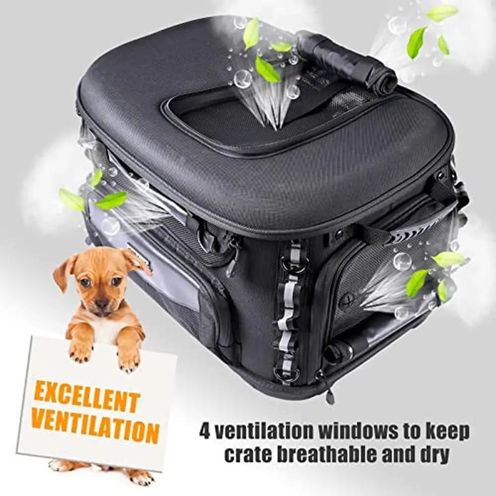 Motorcycle Pet Carrier Crate Bag Rain cover