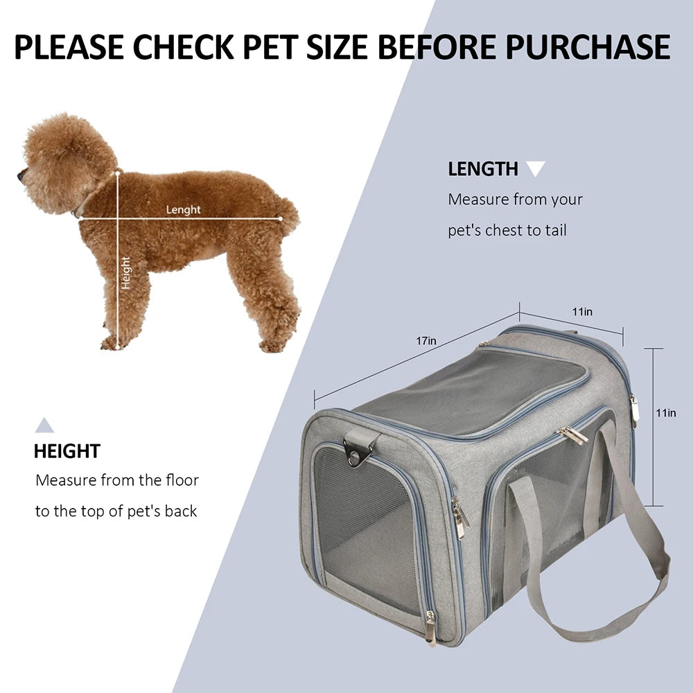 Pet Carriers Dog Travel Bags Airline Approved