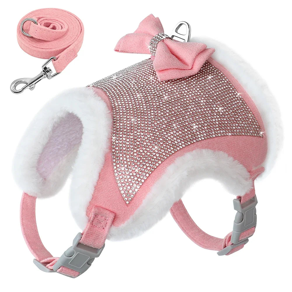 Small Dogs Cats Soft Warm Dog Harness Vest