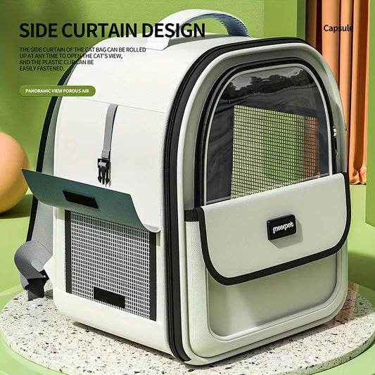 1pc Pet Carrier Breathable Portable Bag Backpack