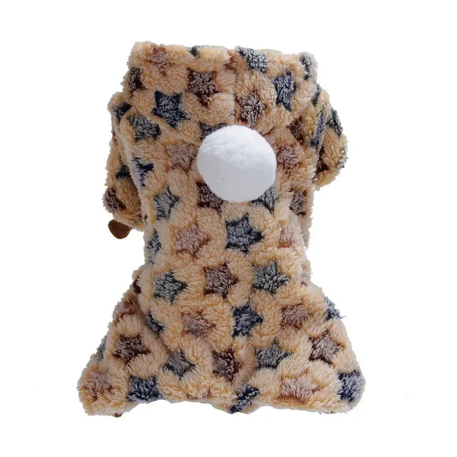 Dog  Pajamas Warm Fleece  Pet Small Dog