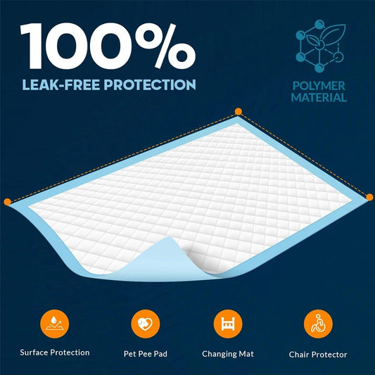 Disposable  Protective 6-Layer  Absorbent Dog Training Pads