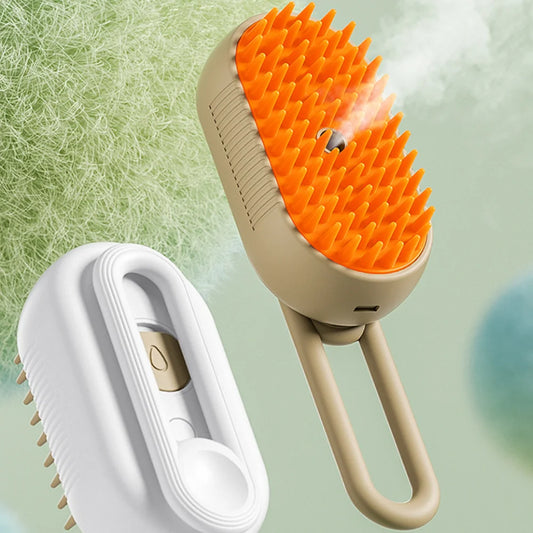 Pet  Electric Cleaning Hair Brush Steam Spray