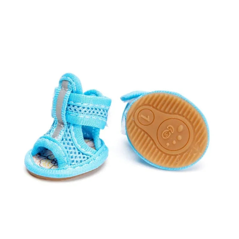 4Pcs Set Non-Slip Dog Shoes