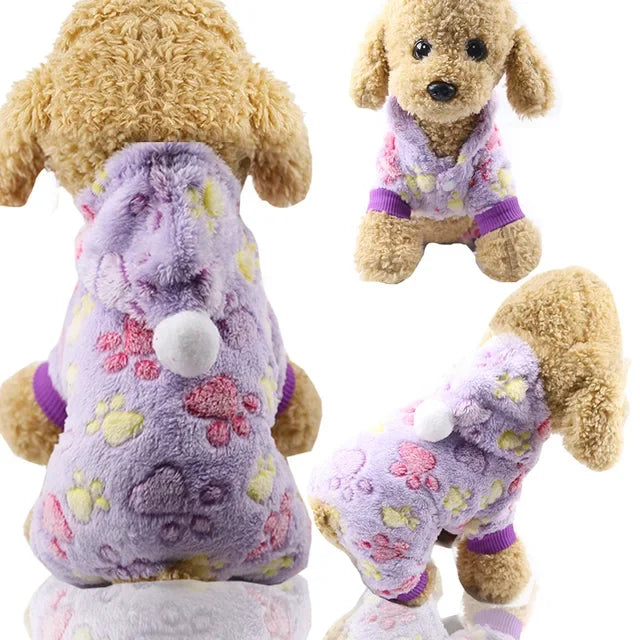 Dog  Pajamas Warm Fleece  Pet Small Dog